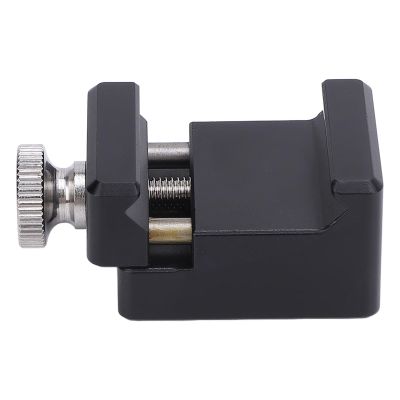 Akozon Rail Clamp Adjustable Quick Release Aluminum Cold Shoe Mount for Ronin Stabilizer
