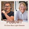 PUBOWT Fit Over Blue Light Blocking Computer Reader for Women Men Anti-Blue Light Filter Wrap Around Eyeglasses (Transparent Purple) view 4
