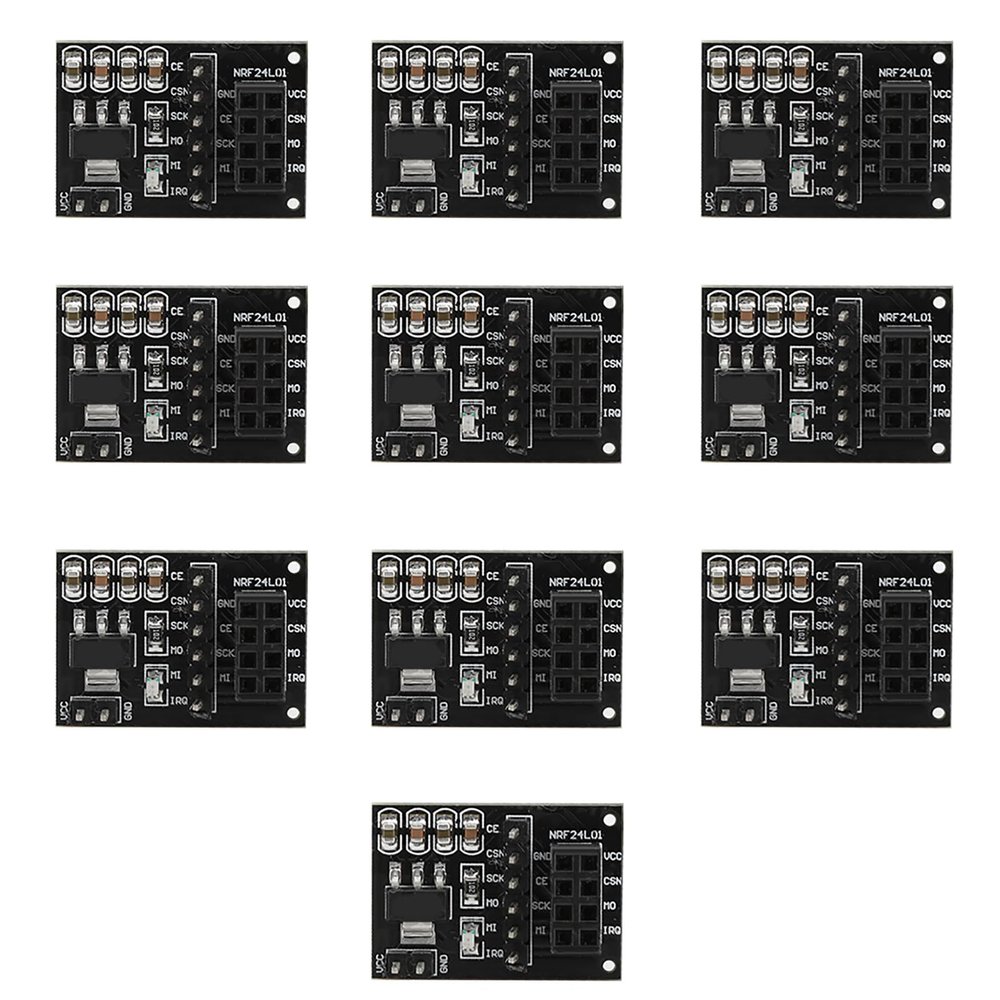 10pcs 3.3V NRF24L01+ Module Pinboard Socket Adapter Module Board