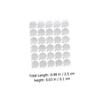OHPHCALL 20sheets Eyelash Glue Holder Sticker Pads Professional Use for Lash Extensions view 2