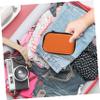 CONGARTENO 2pcs Portable Hard Drive Storage Case Travel-Friendly Organizer for Computer Accessories Durable Protection with Versatile Design Orange and Pink view 4