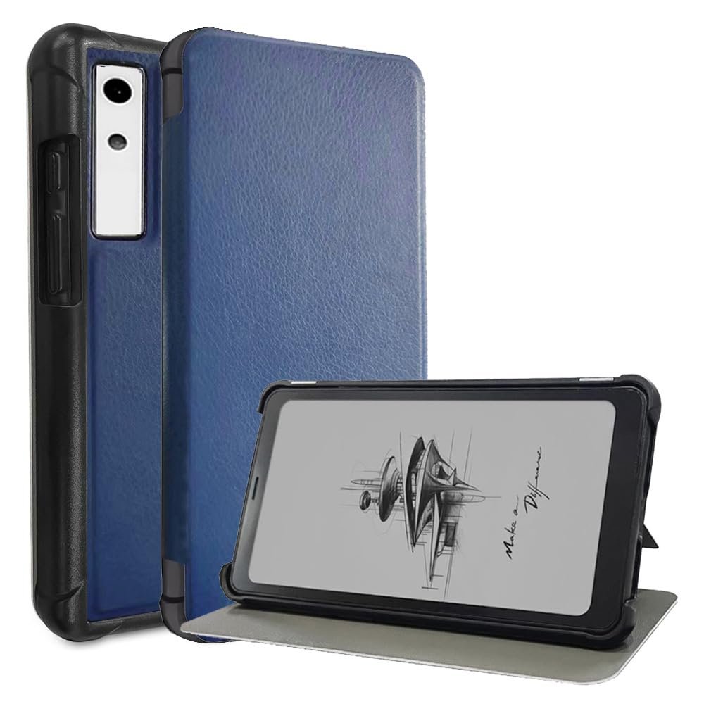 AJUSIBZR Case Compatible with Boox Palma 6.13" E-Book Reader Ultra Thin Shockproof Cover with Flip Magnetic Protective Shell(Dark Blue)