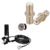 Anina Vehicle Ham Mobile Radio Antenna Dual Band VHF UHF 136-174/400-470 MHZ SO239 Adapter UHF Female to Female Bulkhead Connector, 1.77 Inch RF UHF Coax Adapter view 1