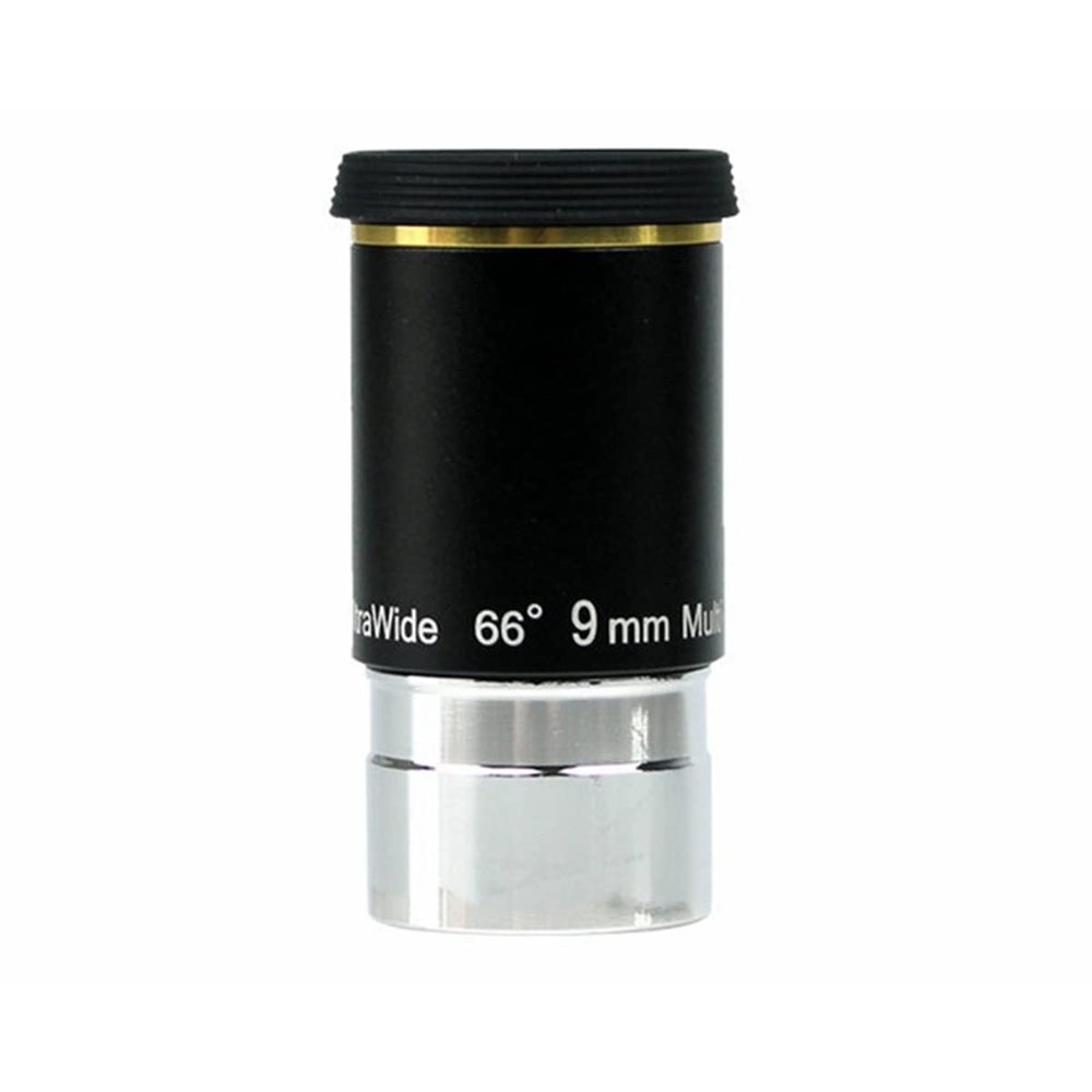 1.25 Inch 66 Degrees 6mm 9mm 15mm 20mm Wide-Angle Eyepiece Astronomical Telescope Accessories(9mm-Silver)