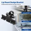 Anina Car Antenna Lip Mount Bracket Fix Bracket Mounting UHF PL259 Male to SO239 Female RG58 Cable UHF Male PL259 to SO239 UHF Female Coax Connector Right Angle L Shape Low Loss Antenna Adapter view 3