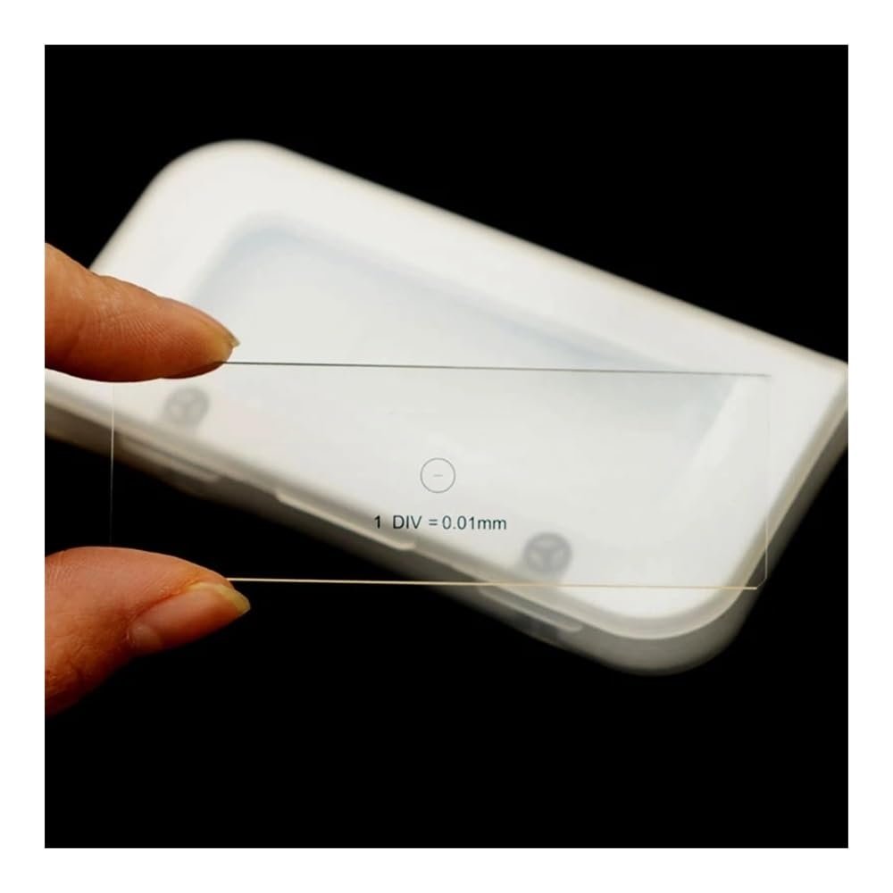 JOEBO Microscope Kit Microscope Calibration Slide DIV 0.01mm Microscope Lens Adapters
