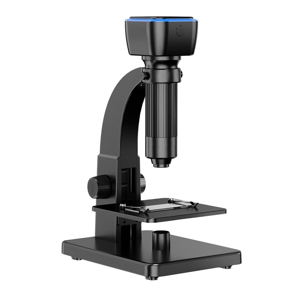Microscope Observation 2000x Magnification Dual Lenses Intelligent Digital Microscope USB Rechargeable 5.0M Pixels