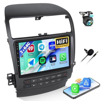 [2+64G]AMprime Android 13 Car Stereo for Honda Acura TSX 2003-2008 with Wireless Carplay&Android Auto,9 Inch Touch Screen Car Radio with Bluetooth FM/RDS Radio HiFi EQ WiFi GPS Dual USB+Backup Camera