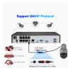 8CH 4K 5MP 8MP PTZ Security POE IP Camera System Outdoor AI Human Detection Two Way Audio Video Surveillance Camera Kit(None,8CH NVR 6pcs Cam 8MP) view 4