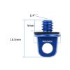 1/4 3/8 Inch Camera Screw D Ring Handle Mount Adapter with Rope for Shoulder Sling Neck Strap for Camera Tripod Accessories(1 4 Aluminum Blue A) view 2