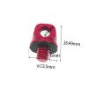 1/4 3/8 Inch Camera Screw D Ring Handle Mount Adapter with Rope for Shoulder Sling Neck Strap for Camera Tripod Accessories(1 4 Aluminum Red B) view 2