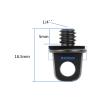 1/4 3/8 Inch Camera Screw D Ring Handle Mount Adapter with Rope for Shoulder Sling Neck Strap for Camera Tripod Accessories(1 4 Aluminum Black A) view 2