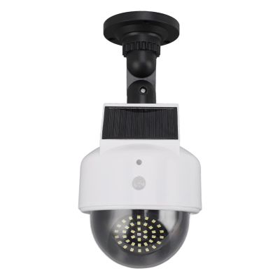 Brrnoo Solar Dummy Fake Camera with Red Flashing LED Light, Outdoor Simulated Camera for Indoor and Outdoor Use