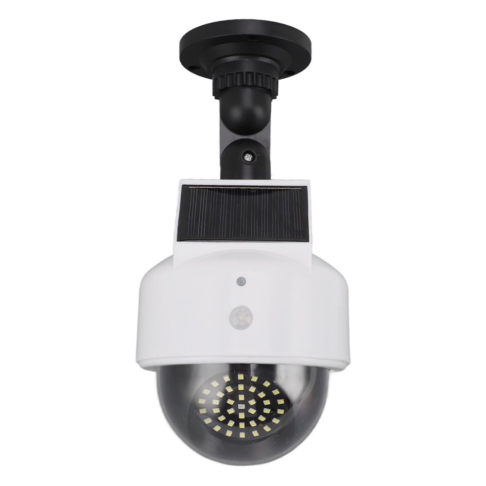 Brrnoo Solar Dummy Fake Camera with Red Flashing LED Light, Outdoor Simulated Camera for Indoor and Outdoor Use