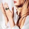 TreasureCave IQibla Smart Zikr Ring, Smart Ring Counter Waterproof Digital Counter & Vibration Reminder, Unisex Azan Alarm Clock Finger Counter for Muslims(20mm Green) view 3