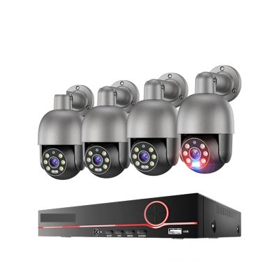 QDVOPHZA HD 5MP 8MP POE Smart Security PTZ Camera System Outdoor Ultra H.265 8CH CCTV System Full Color Night Surveillance Kit(None,8CH NVR 4 Camera 5MP)