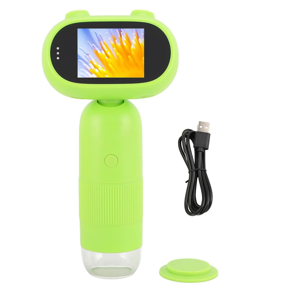 Miniature Digital Microscope, USB Handheld Miniature Microscope, 2 Inch Screen, 8 LED Fill Light, Students Microscope for Welding Nail Painting Watch Repair