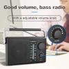 LEOTEC Portable AM/FM Radio with Best Reception, Battery Operated or AC Power, Bluetooth Radio view 4