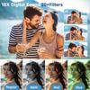 Digital Camera 4K for Photography, 50MP Vlogging Camera for YouTube Video with Flash and 3" 180 Flip Screen, 18X Digital Zoom Compact Travel Cameras with 64GB TF Card for Teens Beginner (Black) view 3