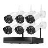 5MP WiFi Surveillance Camera System Color Night Vision P2P Wireless Street Security CCTV Camera Kit 10CH Wireless NVR Set(1T,05) view 1