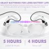 GVTCO Smart Audio Anti-Blue Light Glasses Open Speaker Headphones With BT Connection For Driving,Mobile Games,Meetings,Travel (Ceramic White) view 4