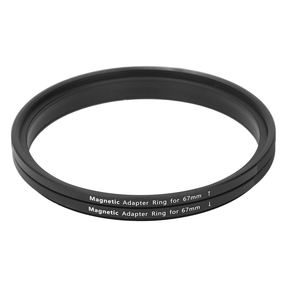 67mm DIY Magnetic Lens Filter Adapter Ring Kit, Magnetic Adapter Ring Kit, Aluminum Alloy Thread Filter to Magnetic Filter Adapter Ring