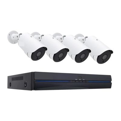 QDVOPHZA 8CH 5MP 8MP POE Surveillance System Two Way Audio 8MP Colorful Night Vision NVR Kit CCTV H.265 P2P Video Surveillance Set(4T,8CH 5MP and 4 IR Cam)
