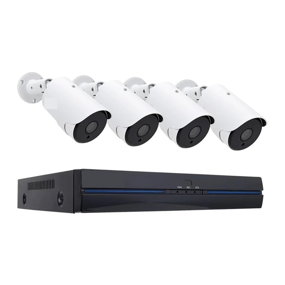 QDVOPHZA 8CH 5MP 8MP POE Surveillance System Two Way Audio 8MP Colorful Night Vision NVR Kit CCTV H.265 P2P Video Surveillance Set(4T,8CH 5MP and 4 IR Cam)
