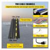 Cable Protection Ramp | Wire and Cable Cover Wire Protector | 2 Channel Rubber + PVC | 11,000 Lbs Speed Bump for Parking Lots and Driveways(1pcs) view 4
