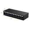 Enmane Patch Panel 12 Port Blank Keystone Patch Panel STP&UTP Compatible with LC/SC/ST/FC/USB/HDMI Keystone Jack for Desk Mount& Wall Mount view 4