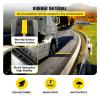 4 Pack Cable Protector Modular Rubber Speed Bump | 1 Channel Driveway Ramp Wire Cover | Wire Protector for Parking Lots and Warehouses view 3