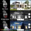 QDVOPHZA UHD 8CH 4K PTZ POE Security Camera System 2K 5MP Color Night Vision CCTV Video Surveillance Protection Kit Human Detect(None,8CH 6pcs Camera 5MP) view 4