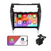 2+32G Android 12 Double Din Car Stereo for Toyota Camry 2012-2014 with 10.1 Inch Touchscreen Radio Built-in Wireless Carplay/Android Auto/GPS/Bluetooth/FM/AUX-in/Steering Wheel Controls/Backup Camera view 1