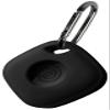 Geiomoo Silicone Case for Tile Mate (2024) Tracker, Soft Flexible Scratch Resistant Protective Cover with Carabiner (Black) view 1