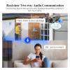 QDVOPHZA 8CH 4K UHD 8MP PTZ POE Camera System Outdoor AI Human Detect Two-Way Conversation CCTV Video Surveillance H.265 NVR Kit(None,9) view 4