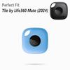 Geiomoo Silicone Case for Tile Mate (2024) Tracker, Soft Flexible Scratch Resistant Protective Cover with Carabiner (Blue) view 2