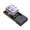 JMT 9PIN to USB 2.0 Adapter Built-in Wire-Less Mouse Keyboard Receiver for ITX Chassis Computer Motherboard with 9PIN Connector (UG1-R) view 1