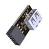 JMT 9PIN to USB 2.0 Adapter Built-in Wire-Less Mouse Keyboard Receiver for ITX Chassis Computer Motherboard with 9PIN Connector (UG1-R) view 3