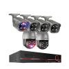 QDVOPHZA 8CH 4K UHD 8MP PTZ POE Camera System Outdoor AI Human Detect Two-Way Conversation CCTV Video Surveillance H.265 NVR Kit(None,7) view 1