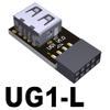 JMT 9PIN to USB 2.0 Adapter Built-in Wire-Less Mouse Keyboard Receiver for ITX Chassis Computer Motherboard with 9PIN Connector (UG1-L) view 2