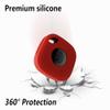 Geiomoo Silicone Case for Tile Mate (2024) Tracker, Soft Flexible Scratch Resistant Protective Cover with Carabiner (Black+Red) view 4