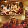 60inch Compact Projector Screen with Adjustable Tripod, 16:9 HD Wall Mount Roll Up Projector Screen for Home Theater, Outdoor Camping, Traveling view 2