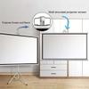 60inch Compact Projector Screen with Adjustable Tripod, 16:9 HD Wall Mount Roll Up Projector Screen for Home Theater, Outdoor Camping, Traveling view 4