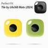 Geiomoo Silicone Case for Tile Mate (2024) Tracker, Soft Flexible Scratch Resistant Protective Cover with Carabiner (Yellow+Fluorescent Green) view 2