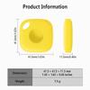 Geiomoo Silicone Case for Tile Mate (2024) Tracker, Soft Flexible Scratch Resistant Protective Cover with Carabiner (Yellow+Fluorescent Green) view 3