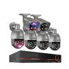 QDVOPHZA 8CH 4K UHD 8MP PTZ POE Camera System Outdoor AI Human Detect Two-Way Conversation CCTV Video Surveillance H.265 NVR Kit(None,A) view 1