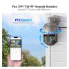 QDVOPHZA 8CH 4K UHD 8MP PTZ POE Camera System Outdoor AI Human Detect Two-Way Conversation CCTV Video Surveillance H.265 NVR Kit(None,A) view 2