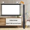 Wall-mounted Projector Screen Manual Pull Down Projection Screen Portable Fold-Out Roll-Up Mobile Movie Screen, Home Theater/Cinema /Presentation Platform Screen,30" , 40" , 50" , 60" , 72"(4:3,60") view 2