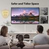 34in (2xL17in) Large Wire Hiders for TV on Wall for 3-4 Cords, TV Cord Hider for Wall Mounted TV, PVC Cable Cover Kit with Pre-Applied Adhesive Tape, Ideal for Wall Mounted TVs, W1.2in H0.7in White view 4
