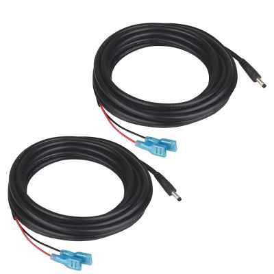 2PCS Trail Camera Power Cord 79-inch(2M), Trail Camera Accessories, 22AWG 3.5x1.35mm DC Plug with 2Amp Fuse Made for IP Camera CCTV Surveillance Security Camera